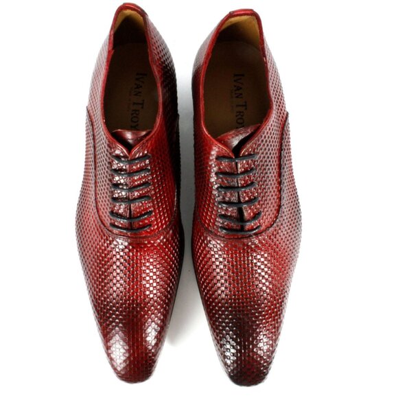 Yaya Red Oxford Mens Leather Shoe